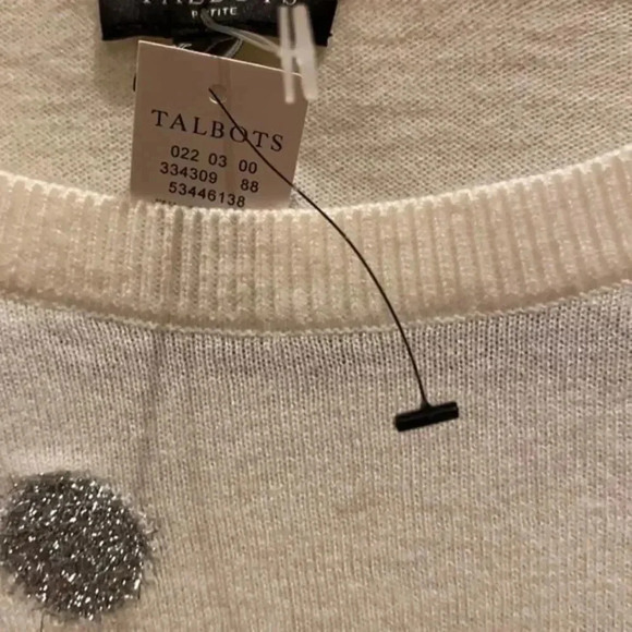 Talbots Tinsel Dot sweater - Picture 5 of 9